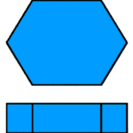 Hexagone – Fond plat